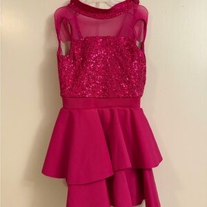 Sparkling Pink Sleeveless Dress